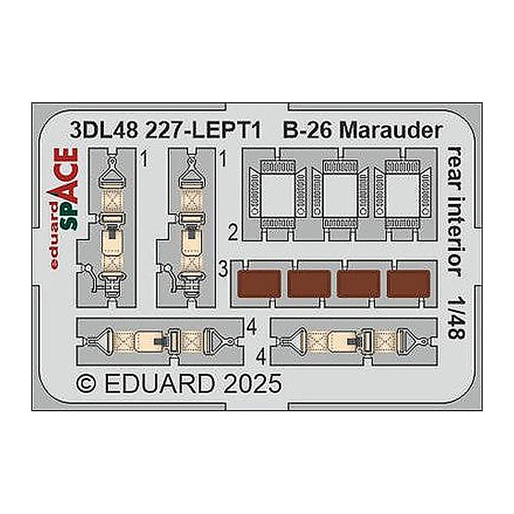 eduard 3dl48227 1 48 b 26 marauder rear interior space space for icm