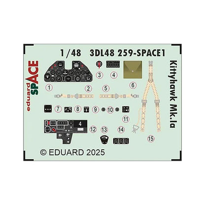 eduard 3dl48259 1 48 kittyhawk mk ia space space for eduard