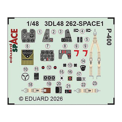eduard 3dl48262 1 48 p 400 space space for arma hobby