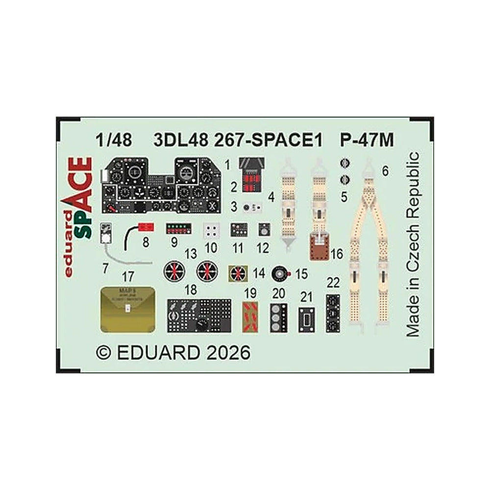 eduard 3dl48267 1 48 space set p 47m space for miniart