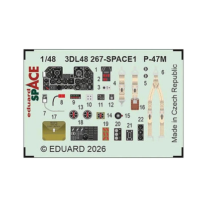 eduard 3dl48267 1 48 space set p 47m space for miniart