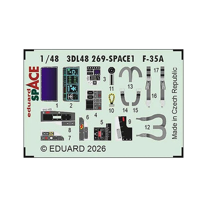 eduard 3dl48269 1 48 space set f 35a space for italeri