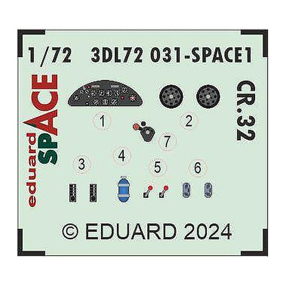 eduard 3dl72031 1 72 cr 32 space 1 72