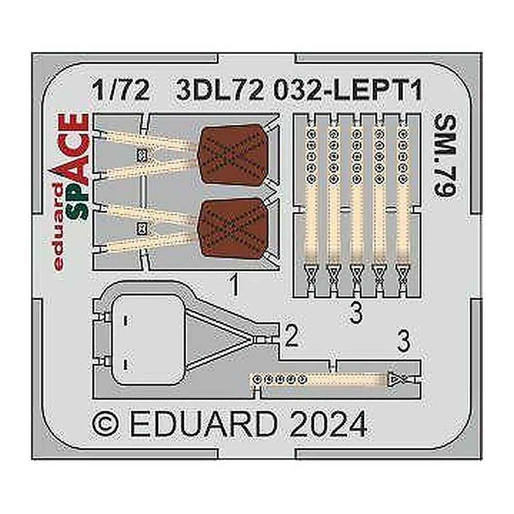eduard 3dl72032 1 72 sm 79 space set