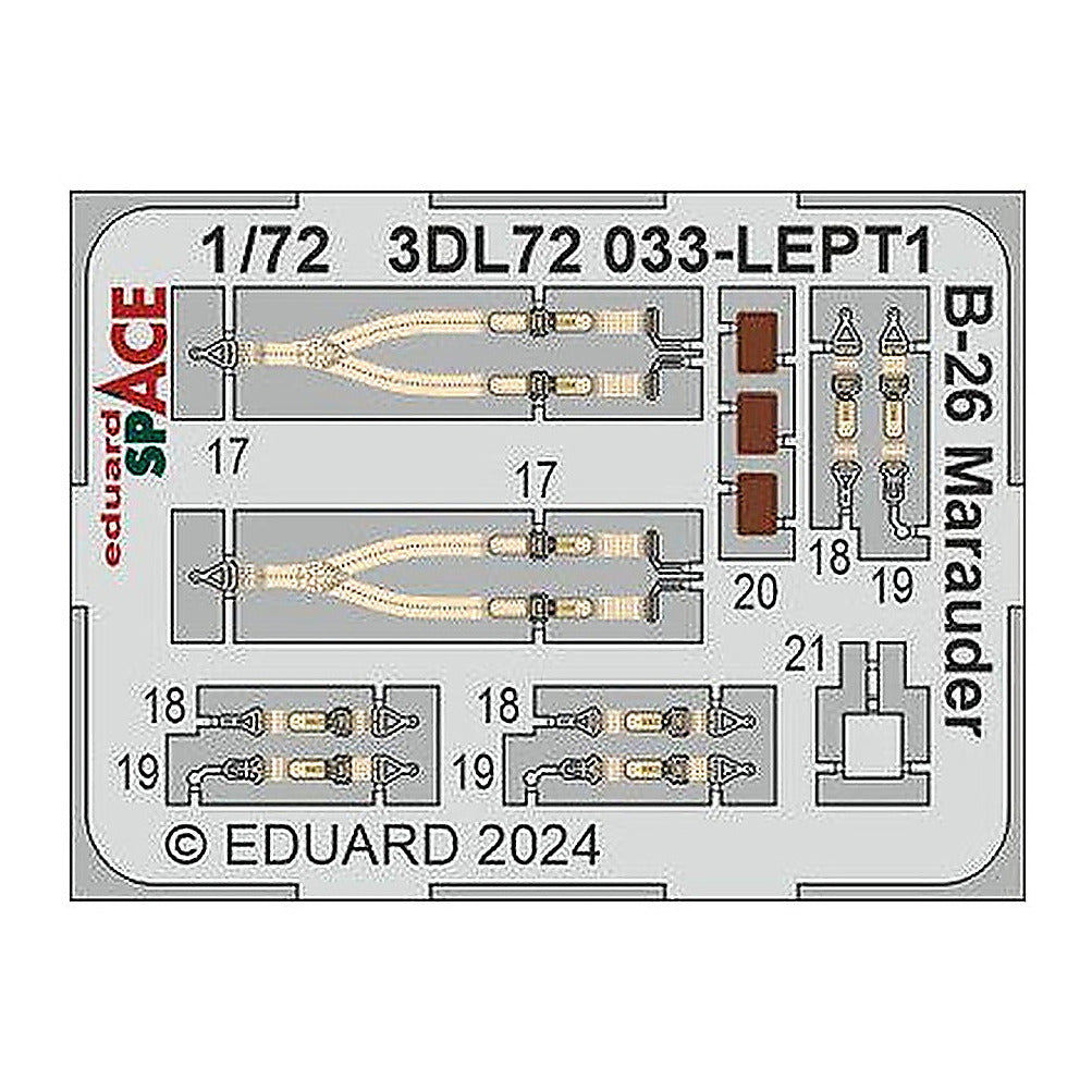 eduard 3dl72033 1 72 b 26 marauder space set