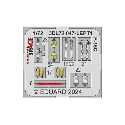eduard 3dl72047 1 72 f 15c space for fine molds