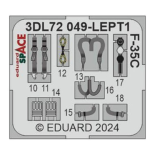 eduard 3dl72049 1 72 f 35c space for italeri