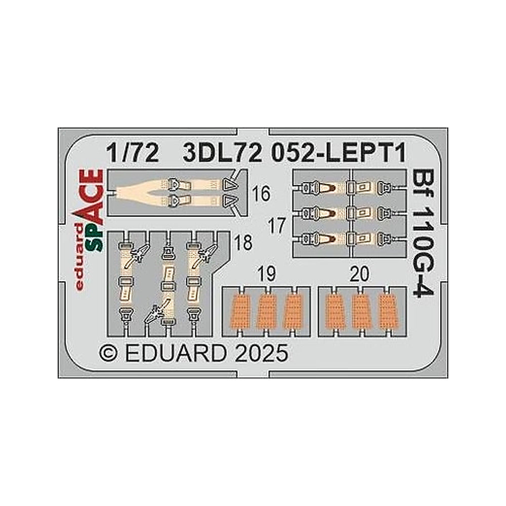 eduard 3dl72052 1 72 bf 110g 4 space space for eduard