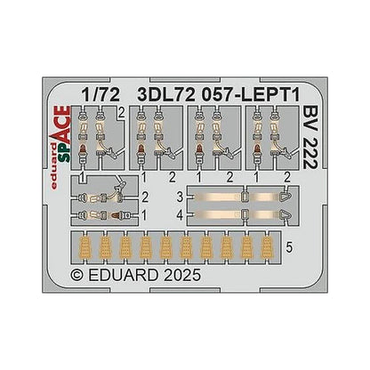 eduard 3dl72057 1 72 bv 222 space space for revell kit
