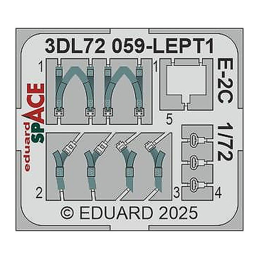 eduard 3dl72059 1 72 e 2c space space for heller kit