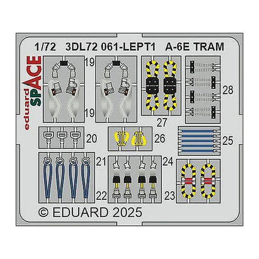 eduard 3dl72061 1 72 a 6e tram space space for trumpeter kit