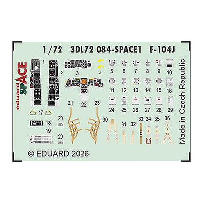 eduard 3dl72084 1 72 space set f 104j space for fine molds