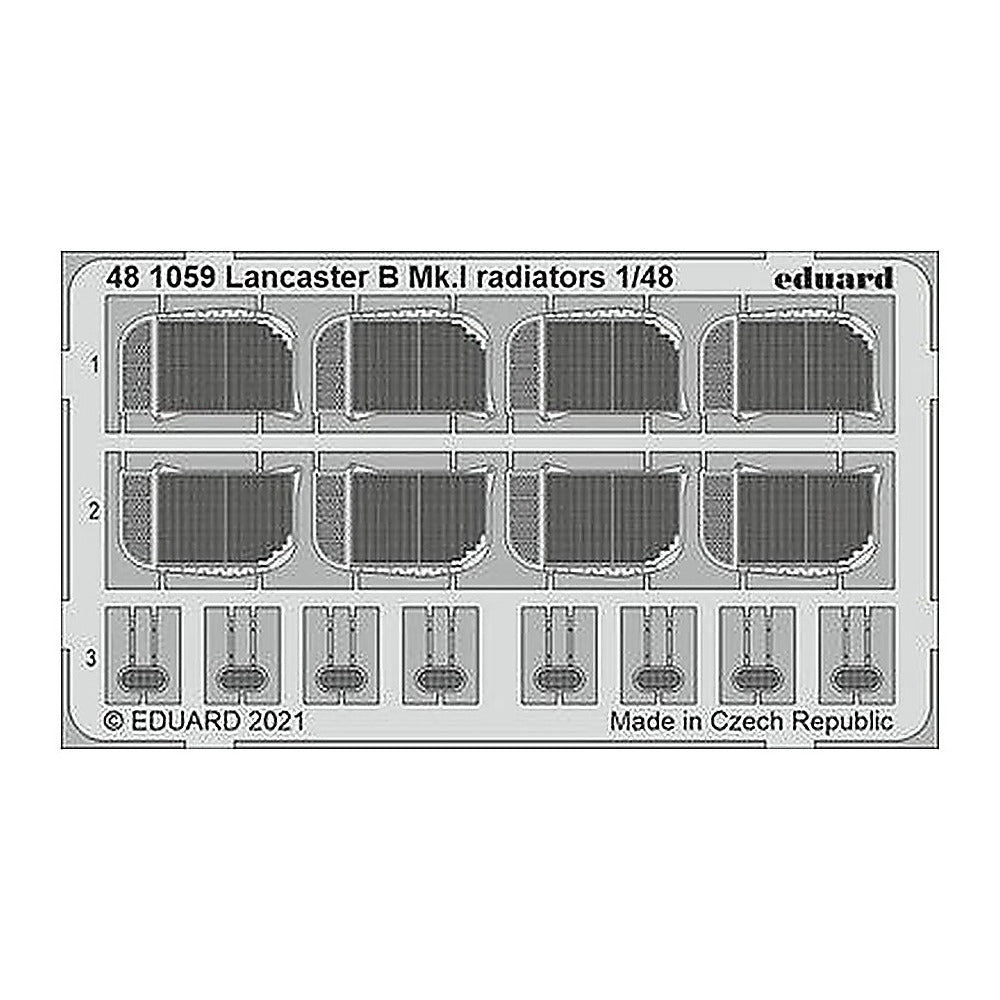 eduard 481059 1 48 lancaster b mk i radiators for hkm
