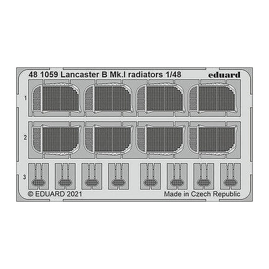 eduard 481059 1 48 lancaster b mk i radiators for hkm