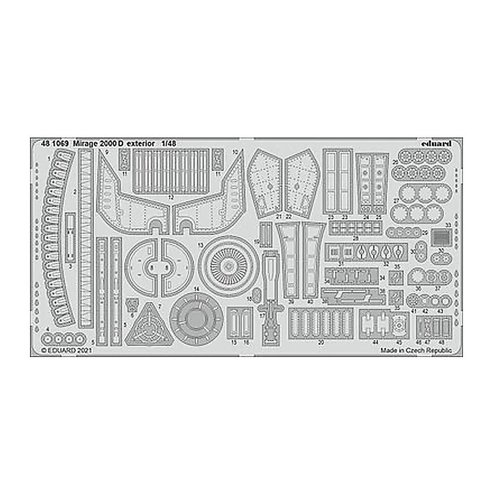 eduard 481069 1 48 mirage 2000d exterior for kin