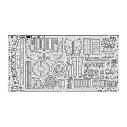 eduard 481069 1 48 mirage 2000d exterior for kin