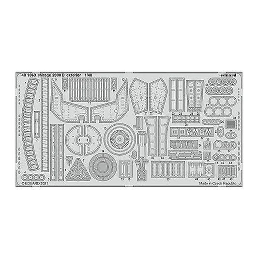eduard 481069 1 48 mirage 2000d exterior for kin