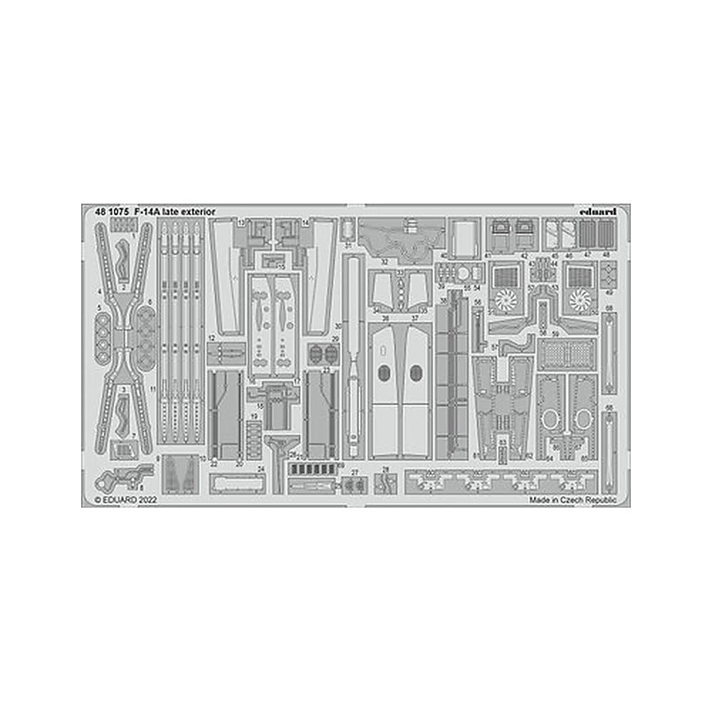 eduard 481075 1 48 f 14a late exterior for tamiya