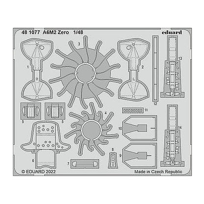 eduard 481077 1 48 a 6m2 zero for edu photo etch detail set