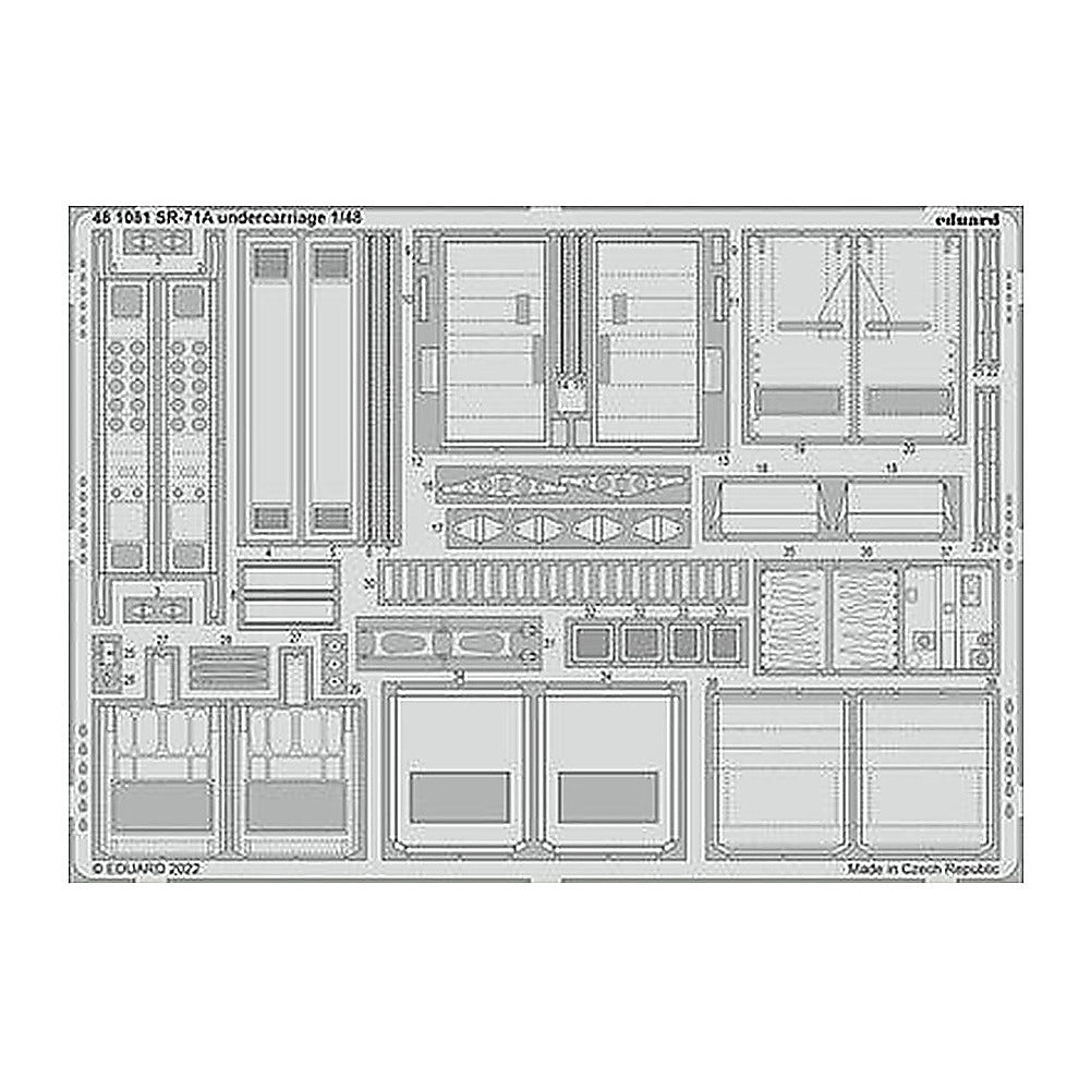 eduard 481081 1 48 undercarriage for revell