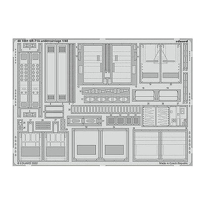 eduard 481081 1 48 undercarriage for revell