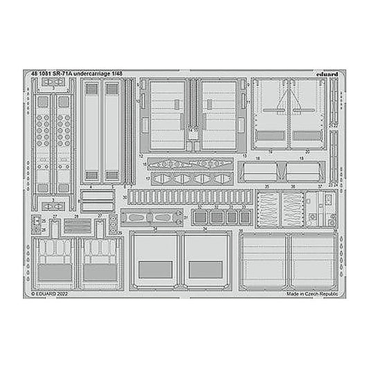 eduard 481081 1 48 undercarriage for revell