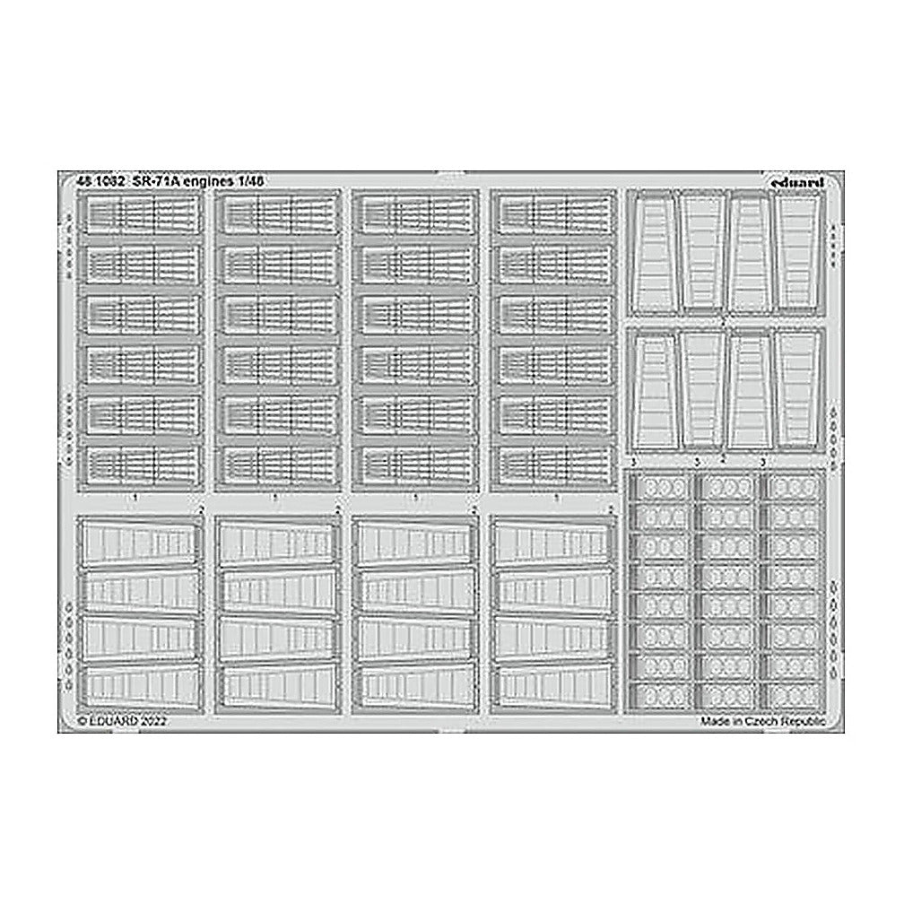 eduard 481082 1 48 engines for revell photo etch detail set