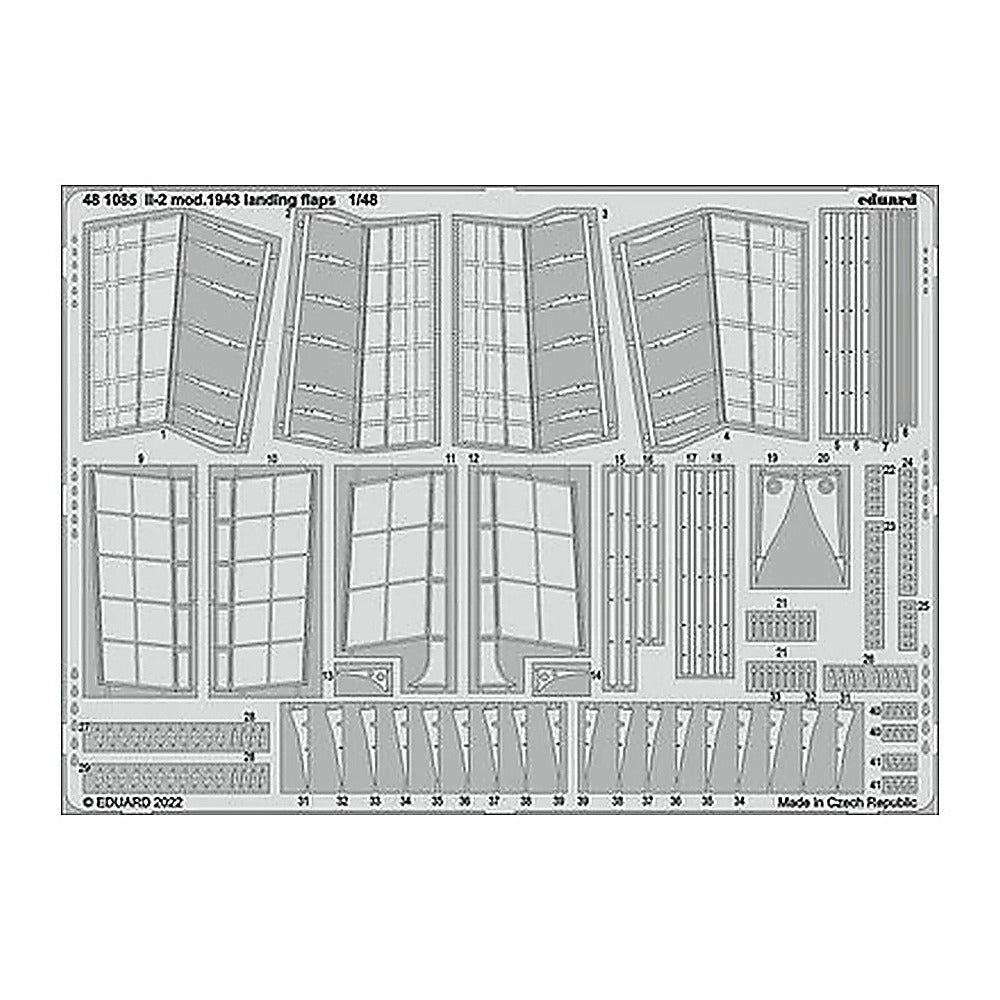 eduard 481085 1 48 mod 1943 landing flaps for zve