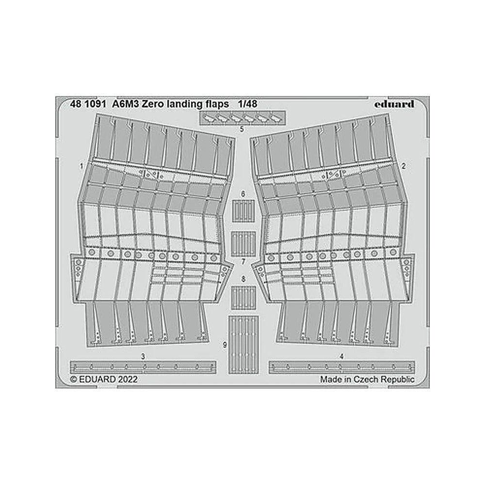 eduard 481091 1 48 zero landing flaps for eduard