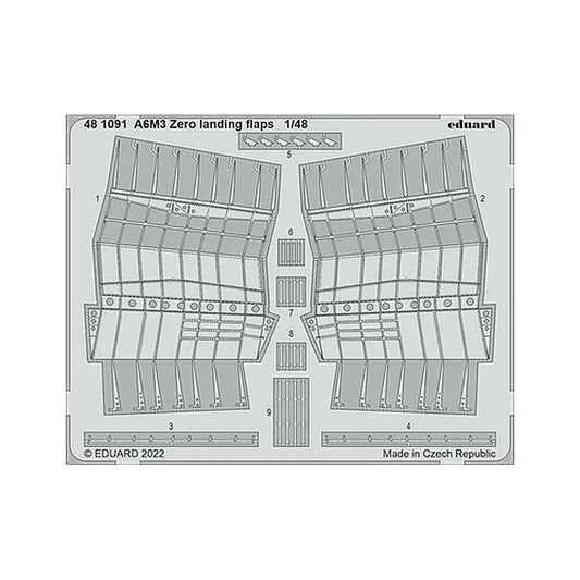 eduard 481091 1 48 zero landing flaps for eduard
