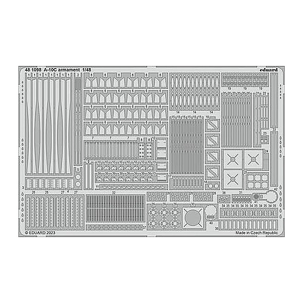 eduard 481098 1 48 a 10c armament for hobby boss