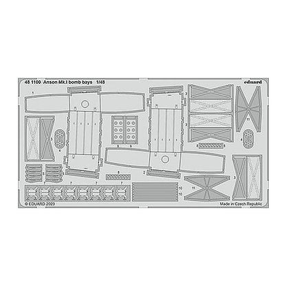 eduard 481100 1 48 anson mk i bomb bays for airfix