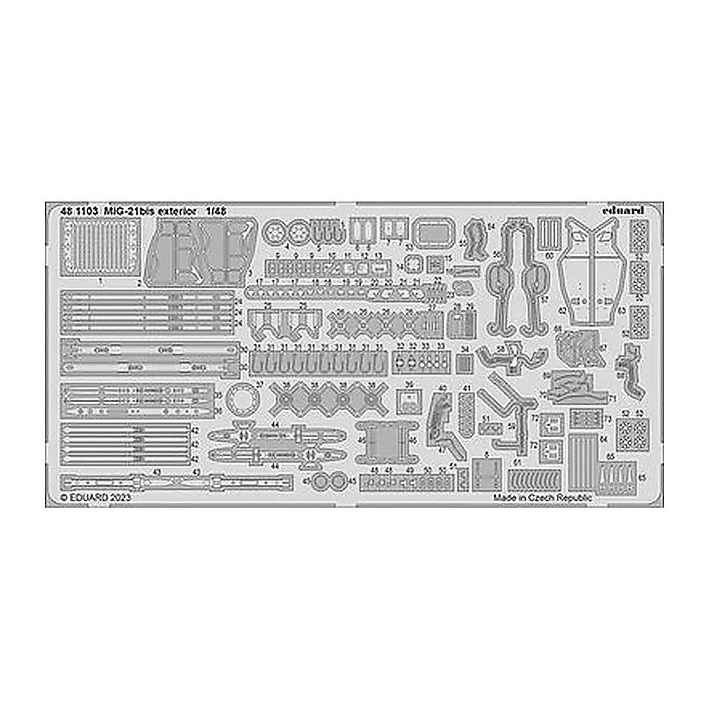 eduard 481103 1 48 mig 21bis exteriorfor eduard