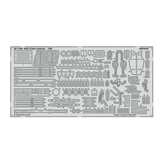 eduard 481103 1 48 mig 21bis exteriorfor eduard