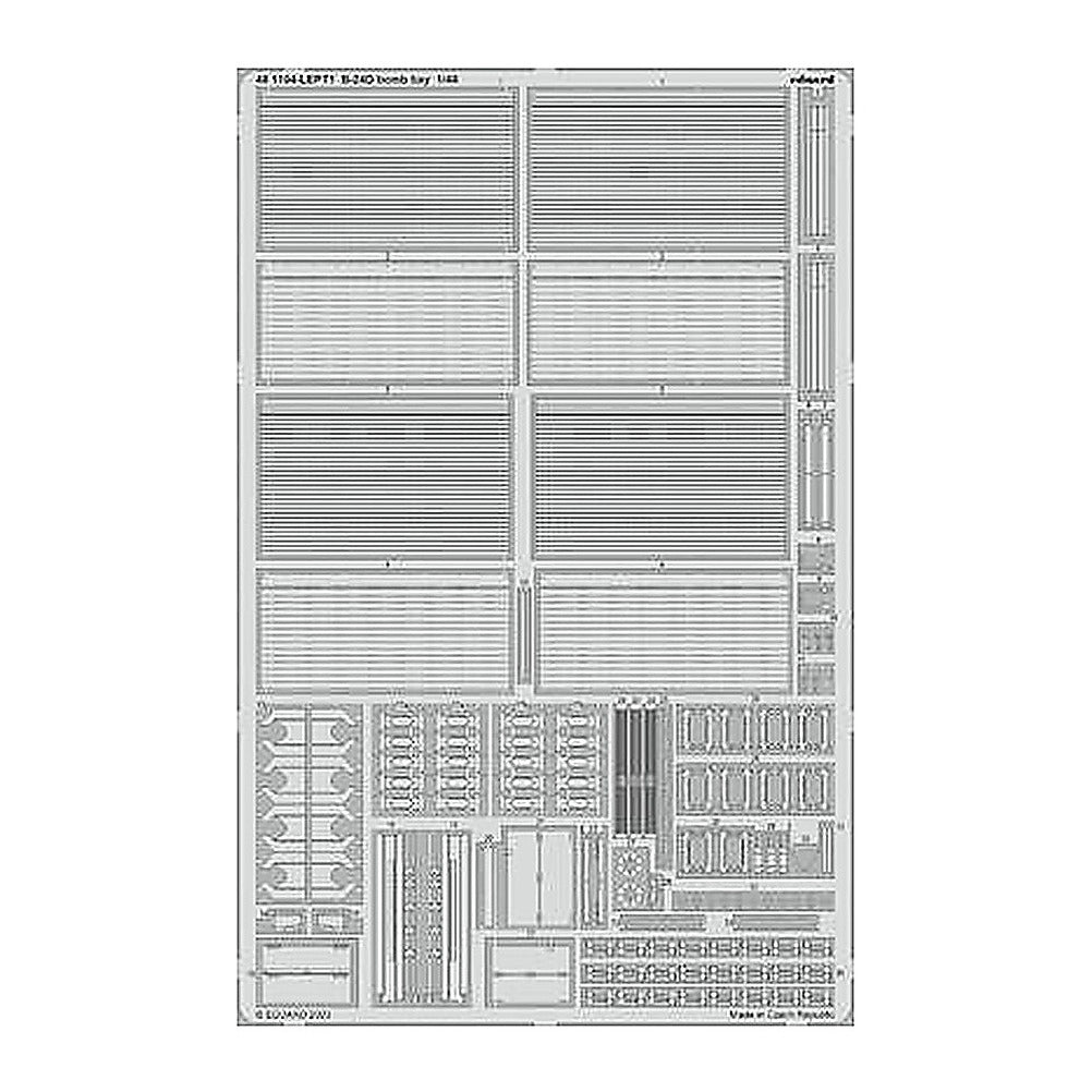 eduard 481104 1 48 b 24d bomb bay for revell