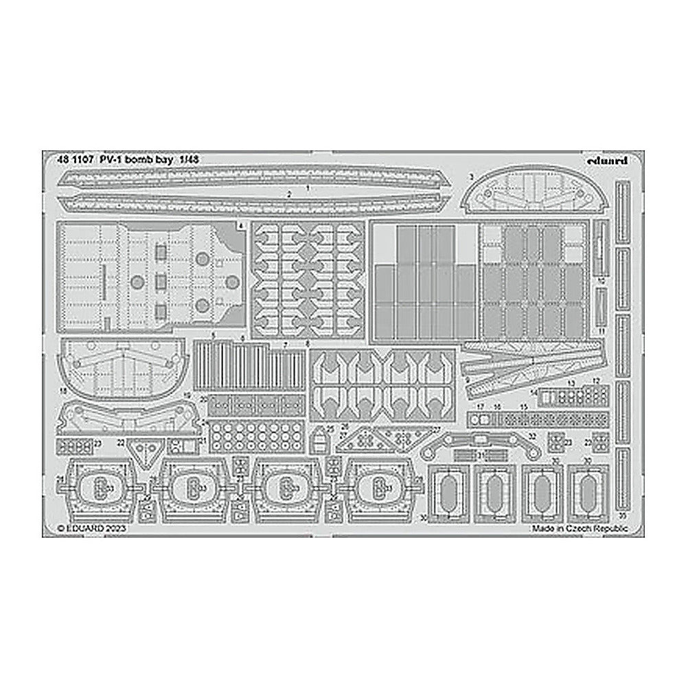 eduard 481107 1 48 pv 1 bomb bay for academy