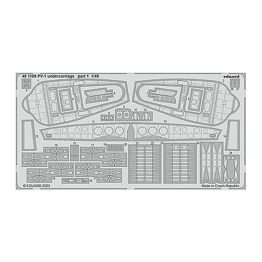 eduard 481108 1 48 pv 1 undercarriage for academy