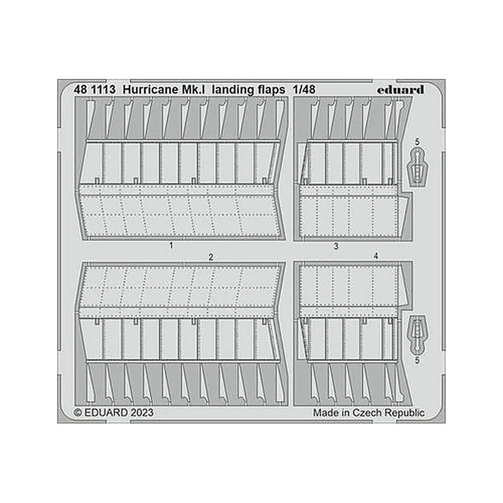 eduard 481113 1 48 hurricane mk i landing flaps for hobby boss