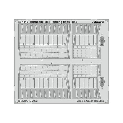 eduard 481113 1 48 hurricane mk i landing flaps for hobby boss