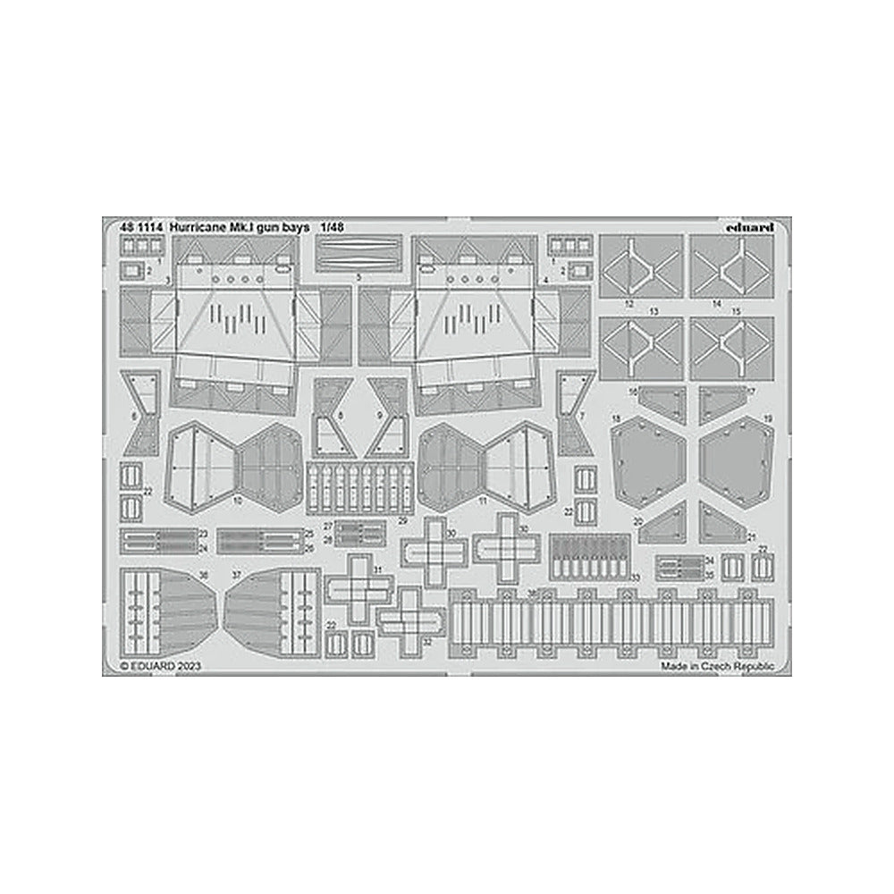 eduard 481114 1 48 hurricane mk i bays for hobby boss