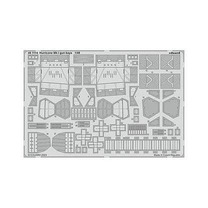 eduard 481114 1 48 hurricane mk i bays for hobby boss