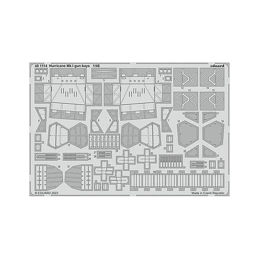 eduard 481114 1 48 hurricane mk i bays for hobby boss
