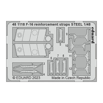 eduard 481118 1 48 f 16 reinforcement straps steel for kinetic