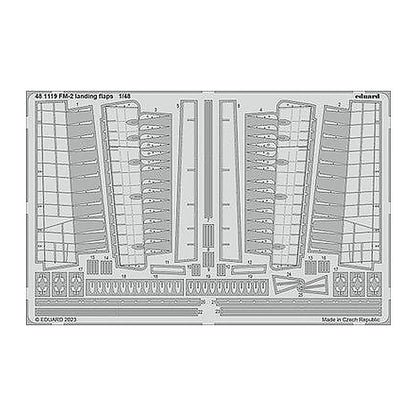eduard 481119 1 48 fm 2 wilder cat wildcat landing flaps photo etch