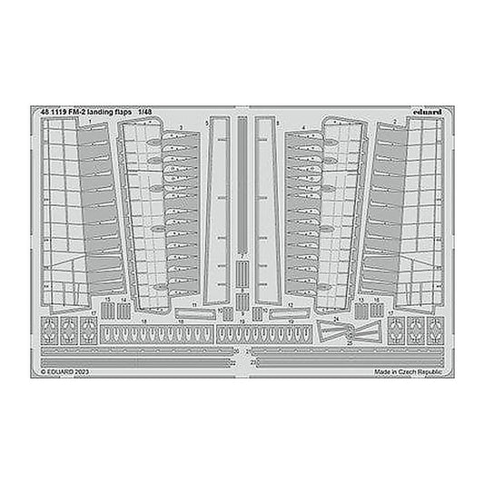eduard 481119 1 48 fm 2 wilder cat wildcat landing flaps photo etch