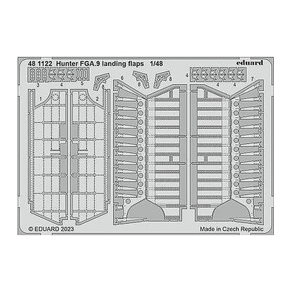 eduard 481122 1 48 hunter fga 9 landing flaps