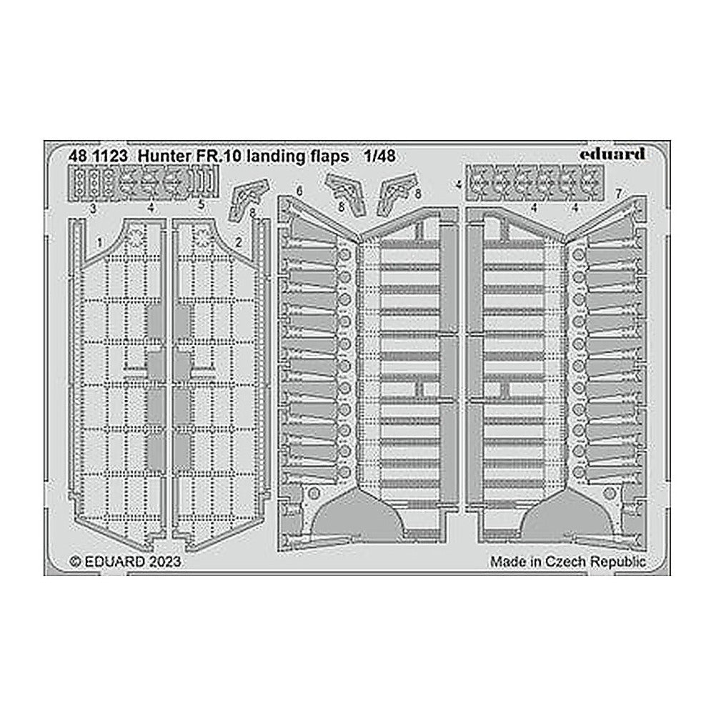eduard 481123 1 48 hunter fr 10 landing flaps