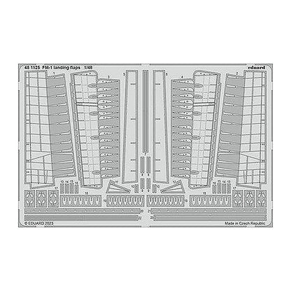 eduard 481125 1 48 fm 1 landing flaps photo etch