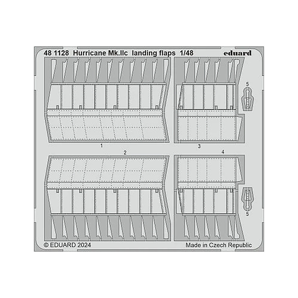 eduard 481128 1 48 hurricane mk iic landing flaps photo etched set