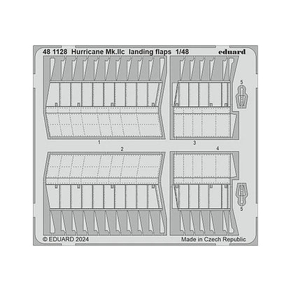 eduard 481128 1 48 hurricane mk iic landing flaps photo etched set
